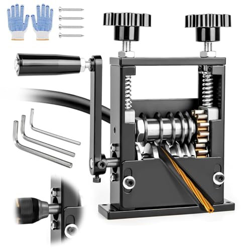 Maquina Pelacables Cobre Automático Manual, 3-17mm Máquina Peladora de Cables para Manivela o Taladro, Maquina de Pelar Profesional para Reciclar Chatarra de Cables