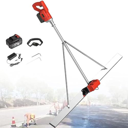 Outil Vibrant pour Béton RèGle Nivellement Ciment Chape éLectrique Kit vibratoire pour Chape à béton, électrique de Finition du béton, vibratoire de Finition pour Chape électrique Commercial