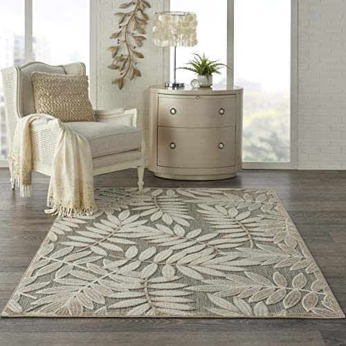 NOURISON Aloha Teppich für drinnen und draußen, florales Muster, 1,5 x 2,4 m, 1,5 x 2,5 m
