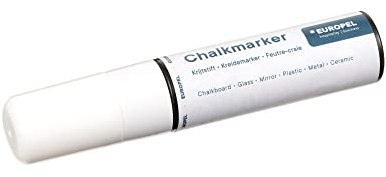 Europel Kreidemarker 15 mm, weiß, 1 Stück, Blisterkarte