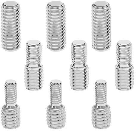 eMagTech 9-teilige Antennen Adapter Schraube M4 M5 M6 Universe Auto Gewindesatz Zubehör für Fahrzeugstabantenne Dachantenne Autoantennenmast Umwandlungsschraube