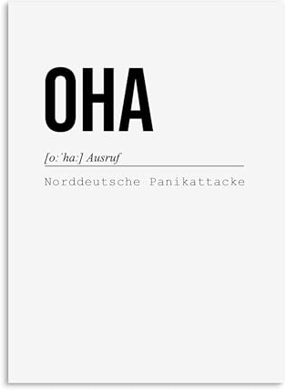 Nastami Postkarte NORDDEUTSCHE PANIKATTACKE Postkarte SPRÜCHE lustig