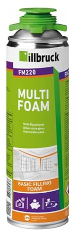 FM220 Mousse de construction, de montage, pour fenêtre, isolation phonique et thermique, 500 ml, kit combiné (sans nettoyant/sans pistolet à mousse, 1 x 500 ml)