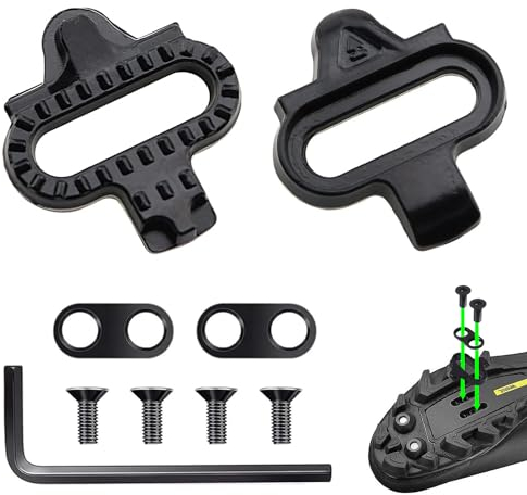 SPD Cleats Kompatibel mit SPD SM-SH51, Fahrrad Cleats Geeignet für Männer und Frauen Radfahren, Fahrrad Schuhplattenset kompatibel mit Pedale für Mountainbike & Indoor Cycling