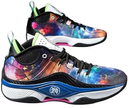 Tenis luminosos de baloncesto resistentes al desgaste MD + suela de goma de alta elasticidad para parejas, zapatos deportivos ligeros para correr, Morado genciana, 8.5