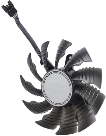 Ddujbtp Ventilador de refrigeración de tarjeta gráfica de 82 mm T129215BU de 4 pines DC12V para 3070TI 3080 3090, rendimiento óptimo en juegos de PC