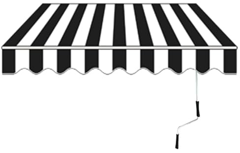 Toldo retráctil para patio, resistente a los rayos UV, impermeable, 2 x 1,5 m, 3 x 2,5 m, 4 x 5 x, parasol plegable con manivela y accesorios para patio, balcón, restaurante