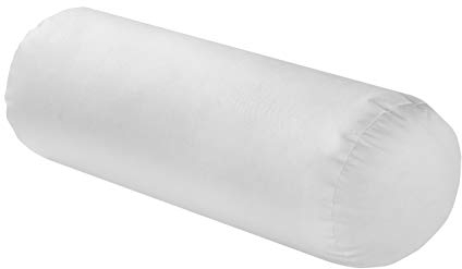 sleepling Daunenkissen Federkissen Nackenrolle 15x40 cm, 100% Daunen & Federn, Kopfkissen Sofakissen, 60 Grad waschbar, Kissen aus 100% Baumwolle, weiß