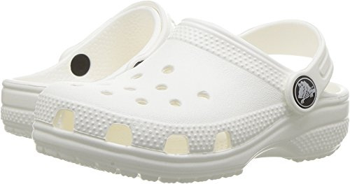 Crocs Classic Clog K Zuecos Unisex niños, Blanco, 37/38 EU