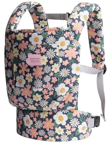 Bebamour Sac de transport pour poupée, accessoires de poupée, sac de rangement, sac à dos, porte-jouets, porte-poupée, fleur verte