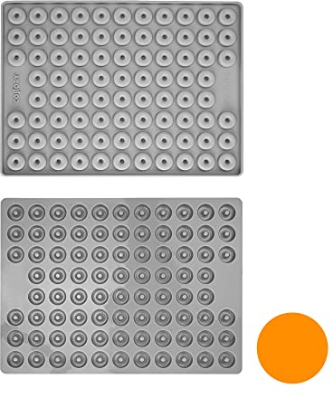 Collory Silikon Backmatte Hundekekse Medium Donut (2,8cm), Backform für Hundeleckerlis, Pralinenform, Schokoladenform, Antihaftend und Lebensmittelecht (BPA-Frei)