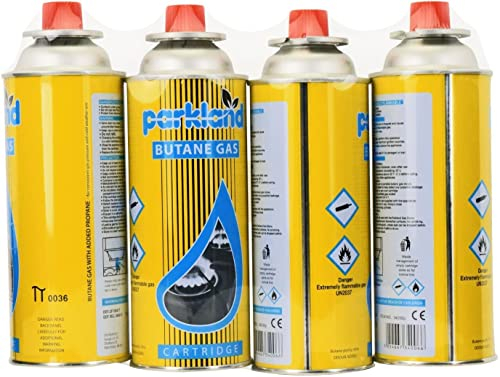 Yorkshire Homeware Blow Torch Butane Gas Canister Flamethrower Weed Burner BBQ Camping Cooking Welding Soldering DIY Tool (4 Butane Gas Canister Only)