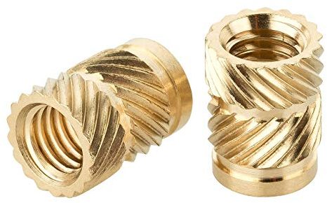 Turmberg3D - Inserto roscado 1/4 pulgadas Inserto roscado - 20 piezas Casquillos roscados de latón/tuerca fusible para piezas de plástico para piezas de impresora 3D (1/4 x12,7)