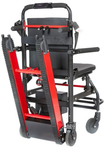 Sollevamento Elettrico Per Sedia A Rotelle Per Scale,Scala Per Sedia Portatile Pieghevole,Montascale Per Anziani,Sedia A Rotelle Per Salire Scale,Carico Sicuro 165 Kg/373 Libbre A