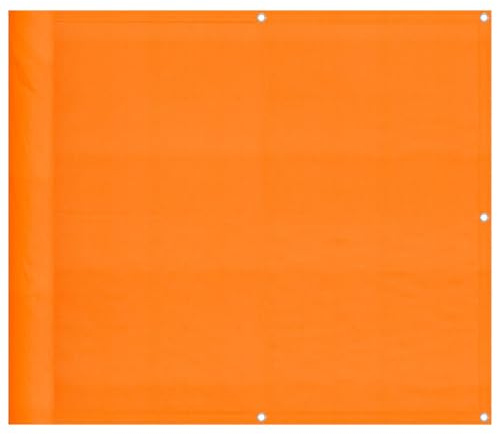 vidaXL Balkon-Sichtschutz Orange 90x800 cm 100% Polyester-Oxford, Balkonsichtschutz, Balkonbespannung, Balkon Windschutz, Sichtschutz