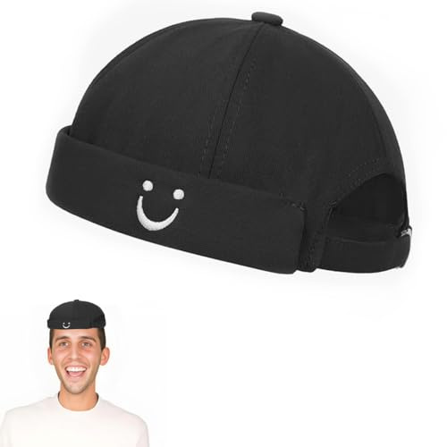 SSyang Retro Cotone Docker Hat Cappello, Senza Visiera Sailor Skullcap Berretti, Rolled Cuff Brimless Hat cap, Regolabile Cuffed Brimless Hat, per Gli Uomini, Le Donne e Ricreative All'Aperto