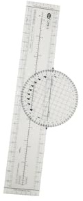 rongweiwang Righello di precisione per professionisti dell'aviazione, plotter azimutale rotante con 8 funzioni, settori di volo e scale dell'area terminale. Righello precisione per plotter, rotante.