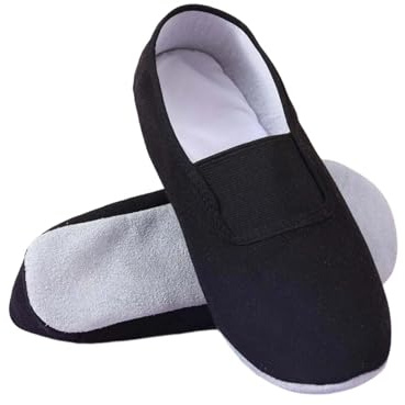Générique Chaussures De Ballet Pour Enfants Chaussons Gymnastique Antidérapants Avec Toile Lin Semelle Sandales Avec Col élastique Légères Respirantes De Danse Et Fitness (4-12 Ans)