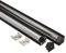 LED Aluprofil A19 Eckprofil schwarz + Abdeckung opal LED-Streifen-Strip 2m