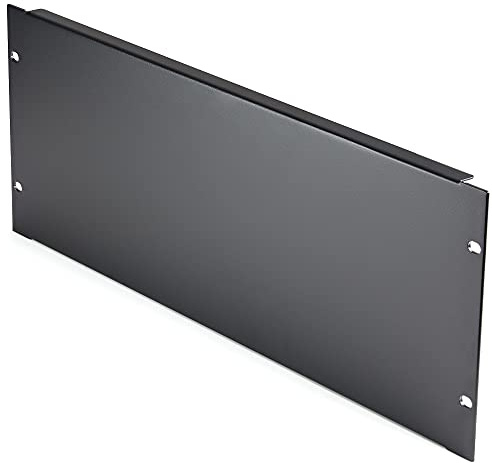 StarTech Panel Ciego 4U para Rack de Servidores de 19 Pulgadas - Panel Ciego de Relleno para Racks o Armarios de Servidores o Equipos de Redes - Panel Sólido - de Acero (RKPNL4U)