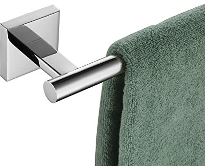KOKOSIRI B4005CH-L16 Barre Porte-Serviettes en Acier Inoxydable pour Salle de Bain, Cuisine, Toilettes ou Armoire, Fixation Murale, 40,6 cm, Couleur Chrome