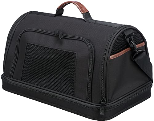 TRIXIE Airline Tasche Gate, Flugzeug Reisetasche Für Hunde, 28 × 25 × 45 cm, Schwarz - 28906