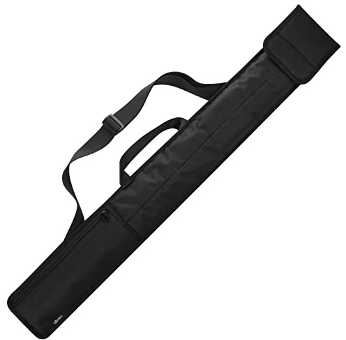Cosmos Soft Cue Stick Bag - 1 x 1 Pool Stick Case Carry Bag - 1/2 Pool Cue Bag for Pool Cue Holder to Store 1 Butt and 1 Shaft (2 Pieces) Padded Layer