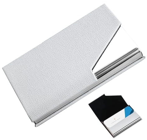 RTRTGS Visitenkartenetui, luxuriöses PU-Leder Premium Visitenkartenhalter, mit Magnetverschluss, zur Schonenden ​Aufbewahrung Ihrer Karte, Visitenkartenhalter für Damen und Herren