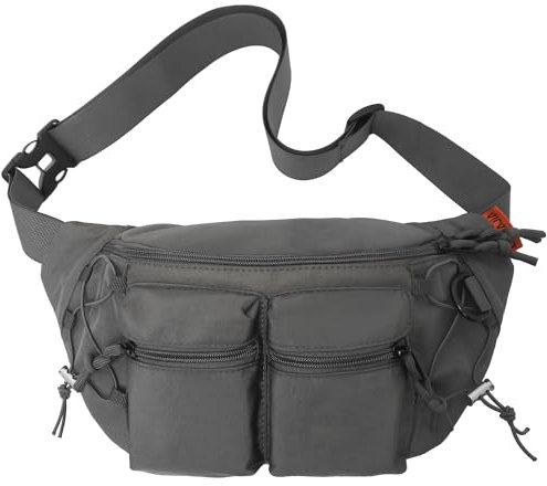 Bauchtasche Hüfttasche für Herren und Damen,Große Kapazitä Rucksack Brusttasche wasserdicht verstellbar für Radfahren Fitnessstudio Spaziergang Klettern Reisen Wandern Urlaub (Grün)