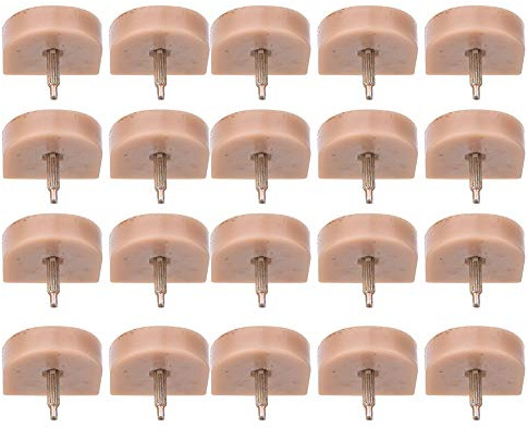10 Paia di Punte per Tacchi Alti di Ricambio per Accessori per la Riparazione di Scarpe, Riducono il Rumore del Calpestio, Essenziali per i Calzolai (613 Beige 19 * 20.5)