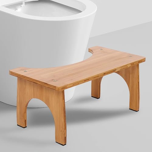 BORDEAG Sgabello da Toilette per adulti, sgabello da cacca, sgabello, sgabello da bagno, sgabello da bagno, stitichezza, gonfiore, sindrome dell'intestino irritabile, gonfiore 37 x 20 x 17 cm
