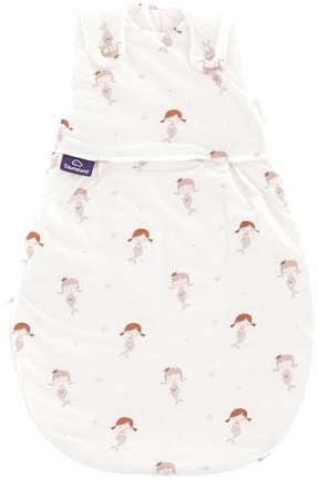 Dreameland – Sacco nanna Love Mermaid | Sacco nanna traspirante | 2,5 TOG | Sacco a pelo per tutto l'anno | per l'estate e l'inverno | certificato Öko-Tex 100 | a partire da 0 mesi