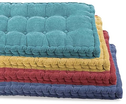 Cojín grueso y acogedor para sofá de 2/3 plazas, 100 cm/120 cm, algodón, almohada de suelo para hogar, jardín, patio, hamaca (110 x 40 cm)