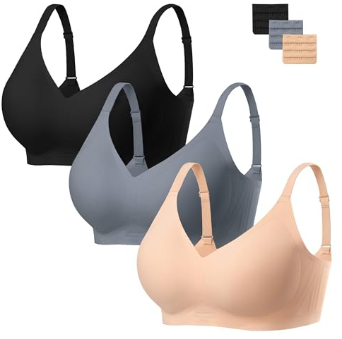 HBselect Reggiseno Senza Ferretto V Collo Morbido e Traspirante Comfy