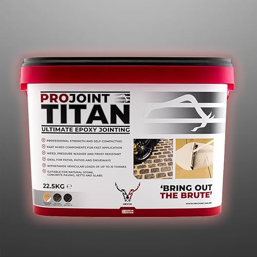 Nexus ProJoint Titan Epoxy Jointing | A Quick And Easy Solution To Filling Joints Between Paving Slabs | 22.5kg - MID GREY