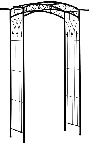 Outsunny Metal Garden Arches for Climbing Plants, 130 x 211cm