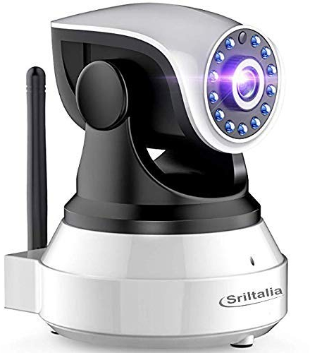 Sricam SP017 WLAN IP Kamera Überwachungskamera (Linsenschwenkung- und Neigung, 1080p-Auflösung, 2-Wege-Audio, Nachtsicht zu 10m, bis zu 128 GB lokaler Speicher auf SIM Karte)