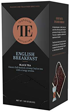 Teahouse Exclusives Luxury Tea Bag English Breakfast, 15 Beutel - Kräftiger Klassiker aus Ceylon mit Körper, spritziger Note und kupferroter Tassenfarbe