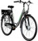 ZÜNDAPP E-Bike 700c Damenrad Pedelec 28 Zoll Z502 E Citybike Hollandrad Fahrrad (grau/grün ohne Korb)