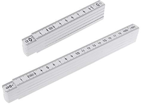 SUCHUANGUANG 1M 2M 10-parts Folding Carpenters Ruler Lightweight Compact Measuring Stick Slide Fold Up for Woodworking Floding Rule