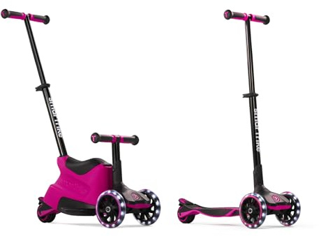 smarTrike Xtend Trottinette Pliable pour Tout-Petits de 1 à 12 Ans avec Roues à Del XL, Rose