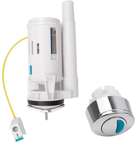 Woogim White 1PCS Water-saving Dual Flush Valve with Button Handle
