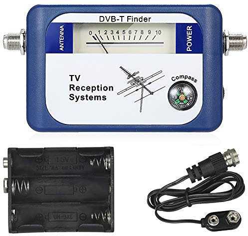 ACAGALA DVB-T Digital Satellite Signal Finder Meter Aerial Terrestrial TV Antenna with Compass TV Reception Systems