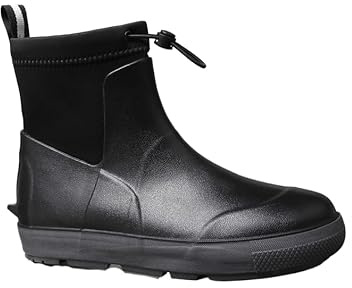 IVACHY Men’s Waterproof Ankle Wellie Boots – Lightweight Slip-On Rain Boots for Outdoor, Garden & Work Use (UK Sizes 7-12, Khaki, green,Black)