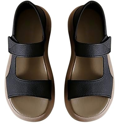 Mary Jane Sandalias para mujer, sandalias delanteras cerradas para mujer, sandalias de senderismo, sandalias de trekking, zapatos de verano, sandalias ortopédicas, sandalias romanas, mocasines, suela