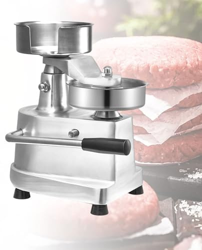 Burgerpress Hamburgermaskin Manuell, Hamburgarpresse Professionell Med Spak, Burgerpress 4 5 6 Tum Justerbar För Kök Och Food Truck(6in)