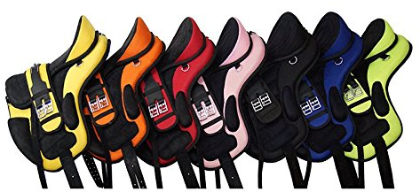 German Riding Sattel Expert - baumlos (schwarz-gelb)