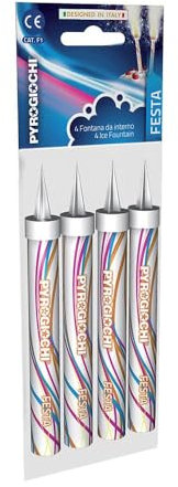 Pack of 4 Ice Fountains | Sparkling Cake Topper Decorations