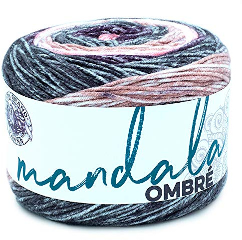Lion Brand Yarn Mandala-Ombré-Garn mit lebendigen Farben, weiches Garn zum Häkeln und Stricken, Felicity, 1 Stück