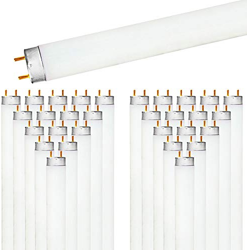 LUXRITE (30 Pack F32T8/865 32W 48 Inch T8 Fluorescent Tube Light Bulb, 6500K Daylight, 2800 Lumens, G13 Medium Bi-Pin Base, LR20735